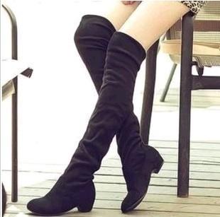 New Autumn And Winter High Knee Flat Boots