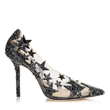 Light Mouth Star Water Drill Transparent High Heel Shoe