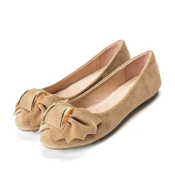 Creative Bowknot Suede Comfortable Flat Shoes Sneaker