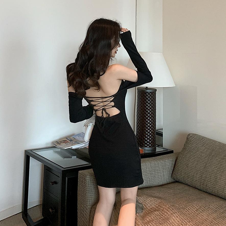 Bandage Backless Tight Buttock Party Dress