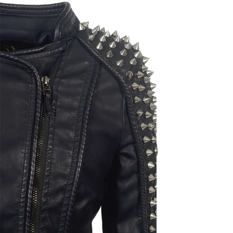 Rivet Studded Black Punk Jacket