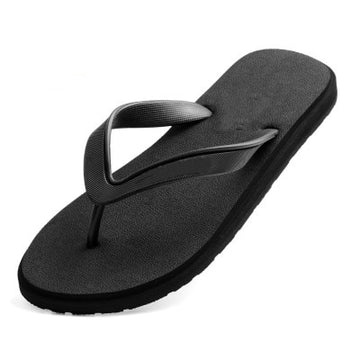 Plus Size Black Simple Flip Flops
