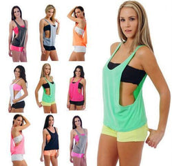 Pure Color Scoop Spaghetti Strap Sexy Vest - Bags in Cart - 2