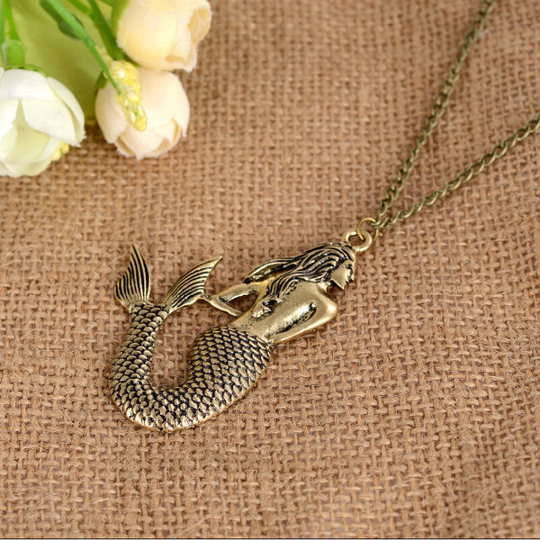 Beautiful Mermaid Pendant Necklace