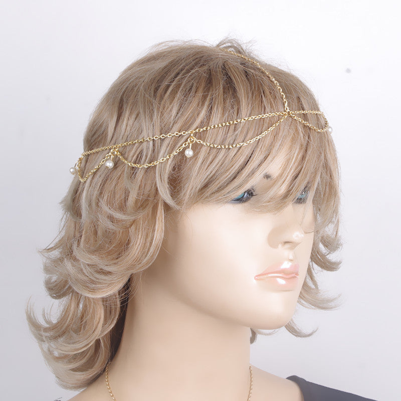Bohemian Waves Tassel Pearl Hair Accessories
