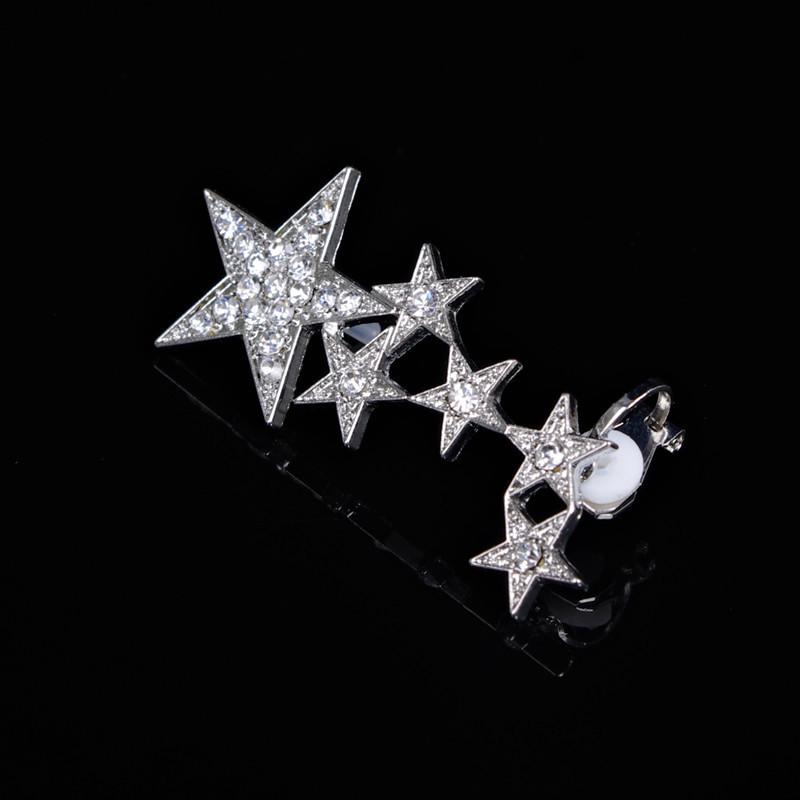 Beautiful Crystal Stars Lady's Earrings