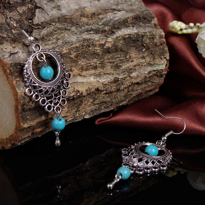 National Style Hollow Out Beautiful Earrings