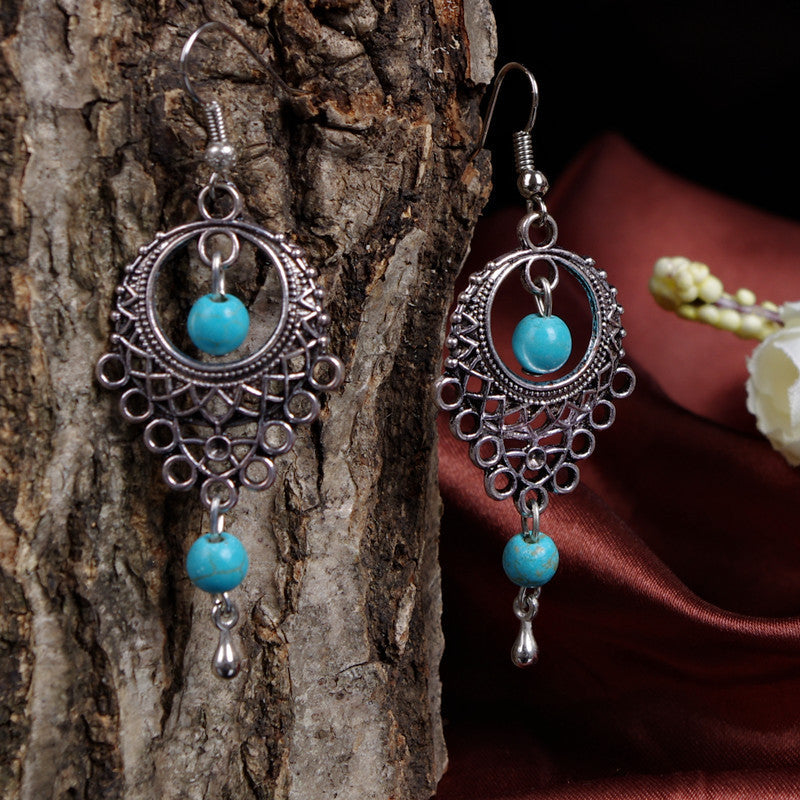 National Style Hollow Out Beautiful Earrings