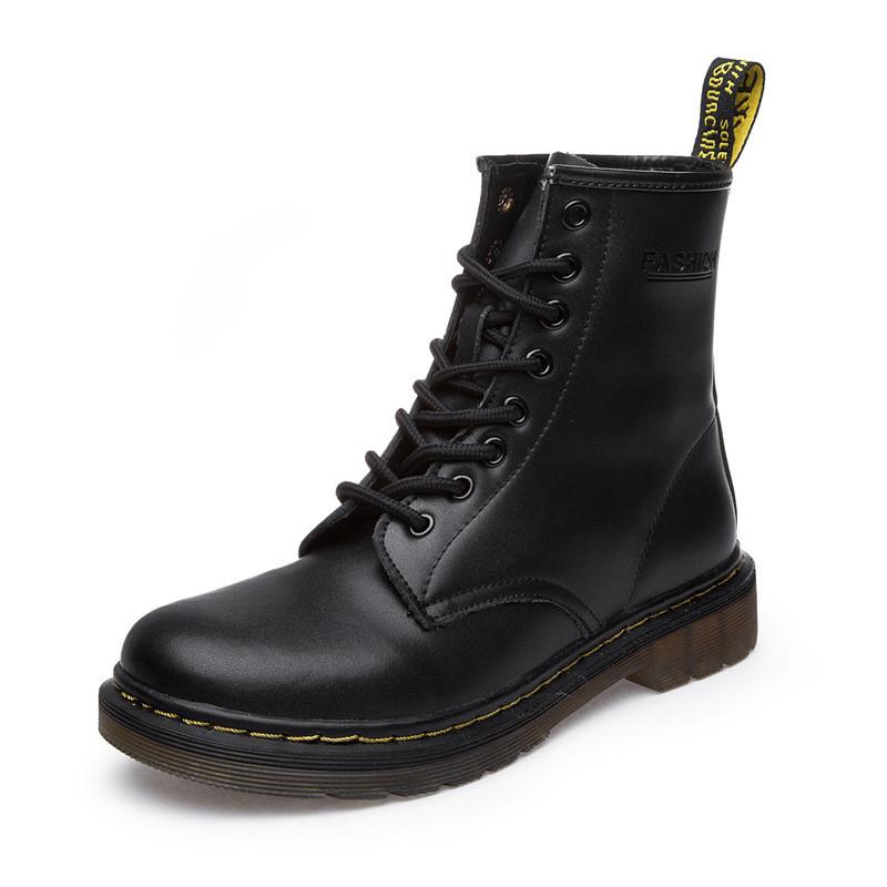 High Quality Leather Lace Up Lovers Martin Boots