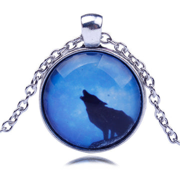 Unique Wolf Star Sky Fashion Necklace