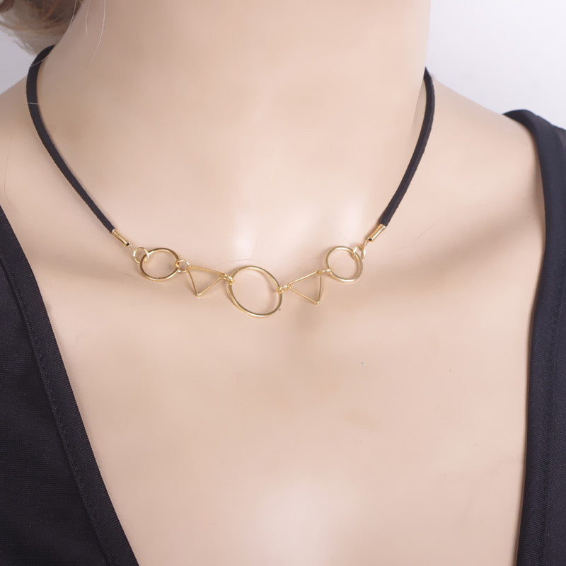 Geometric Figure Ladies' Short Necklace