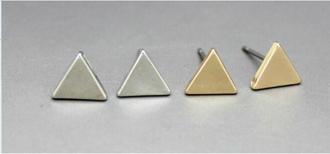 Triangle Geometry Stereo Stud Earrings