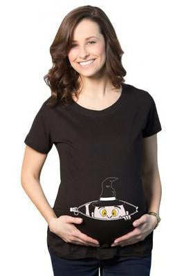 Scoop Naughty Print Loose Pregnant Regular T-shirt