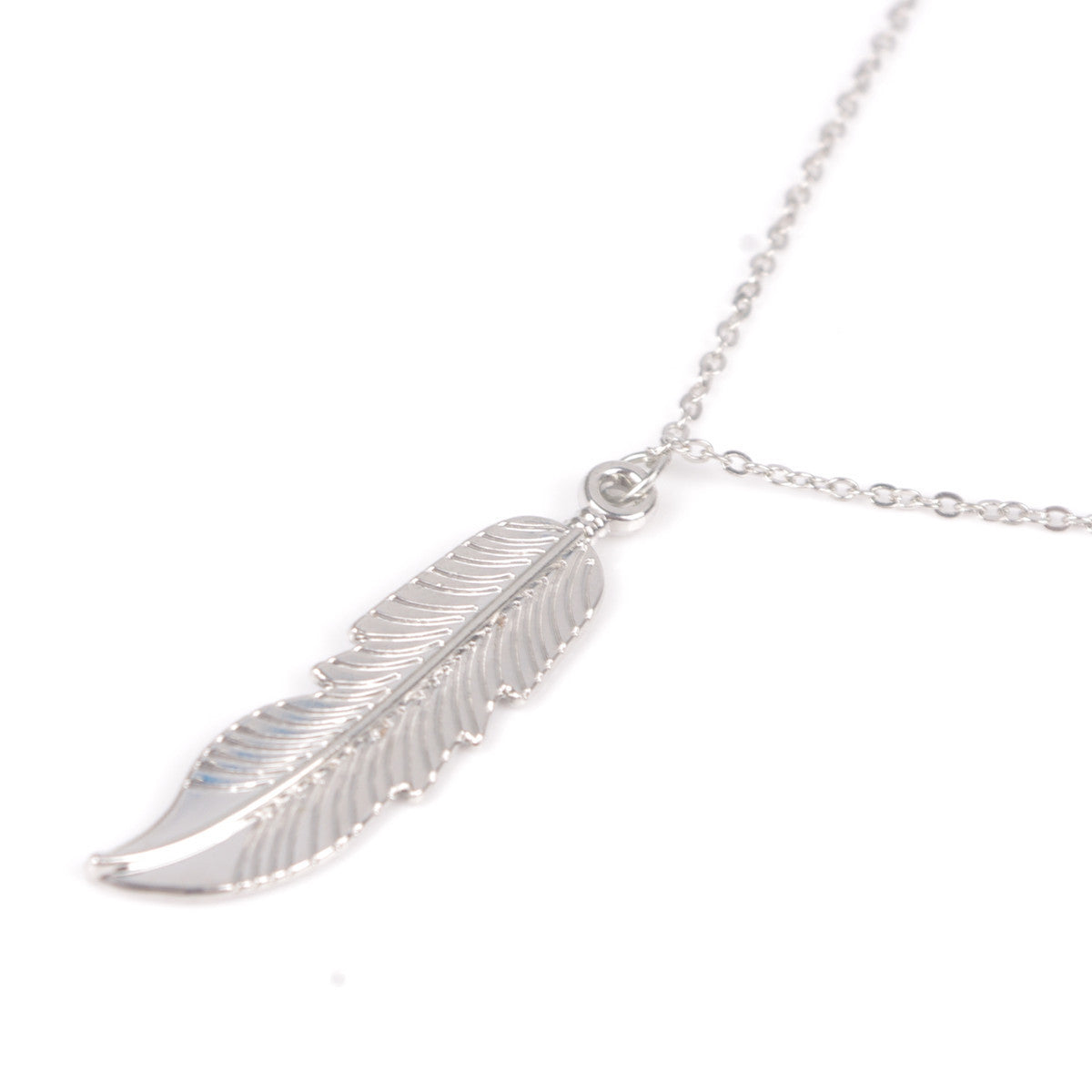 Street Snap Feather Tassels Sequins Multilayer Necklace