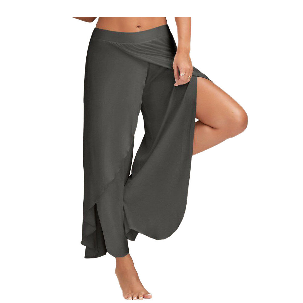 Yoga Wide Leg Loose Strap Low Waist Pants
