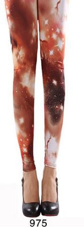 Bodycon Skinny Flower Print Sky Slim Flower Print Sport Leggings
