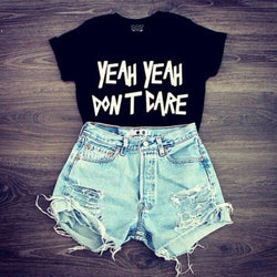 Letter Flower Print Scoop Crop Top Short T-shirt