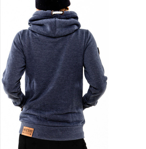 Embroidered Pocket Pure Color Womens Hoodie - May Your Fashion - 7