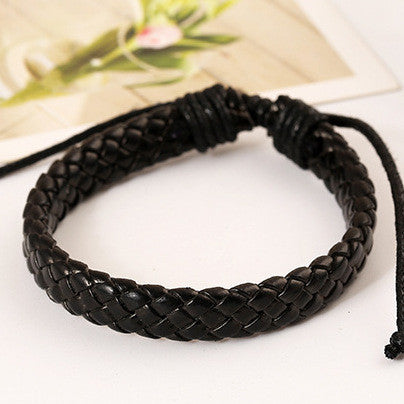 Fashion PU Hand Woven Bracelet