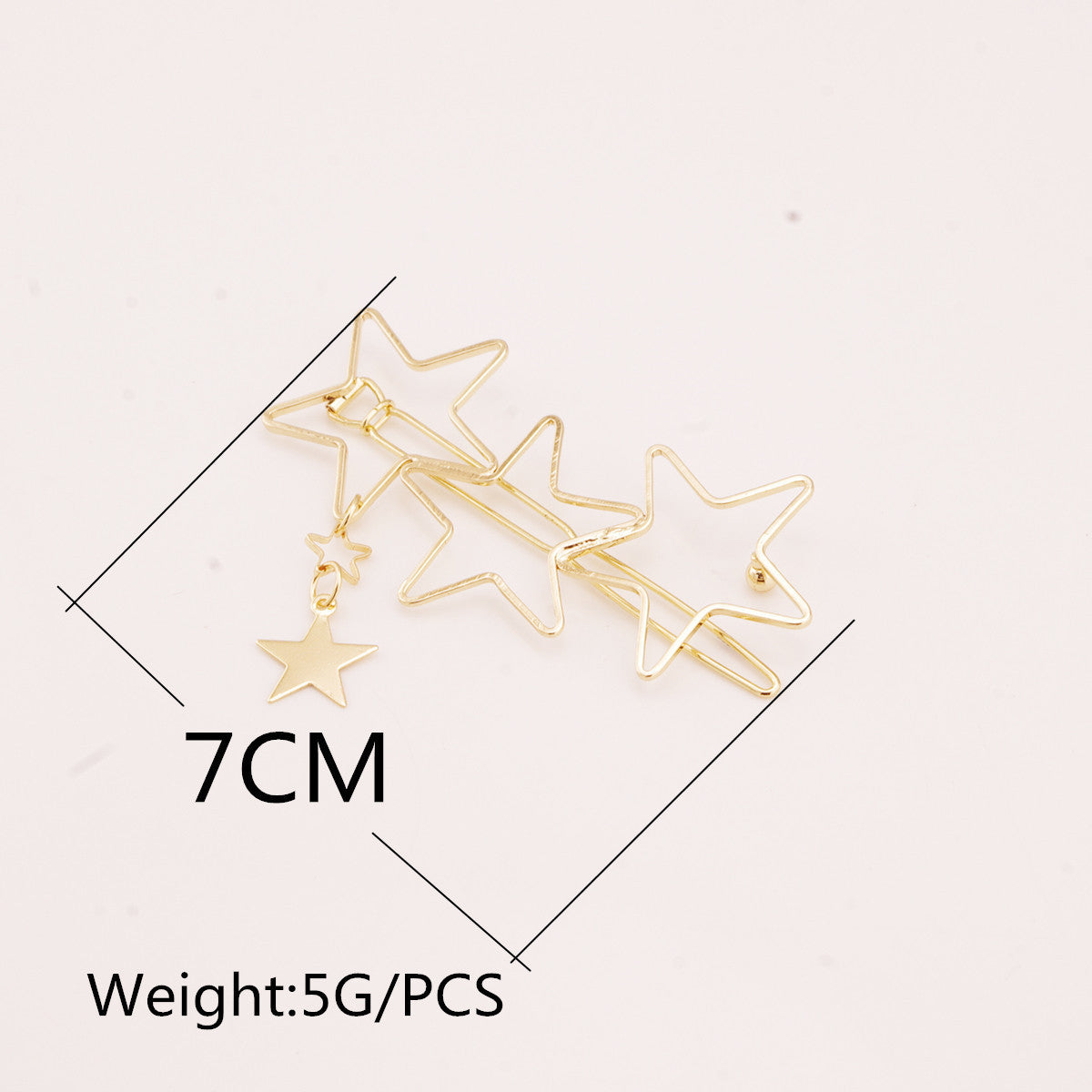 Beautiful Hollow Out Star Tassels Hairpin