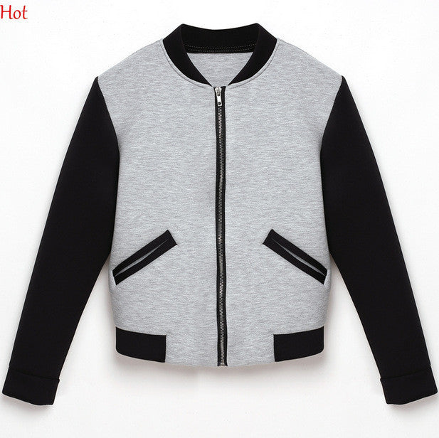 Mandarin Collar Patchwork Thick Long Sleeves Jacket - May Your Fashion - 4