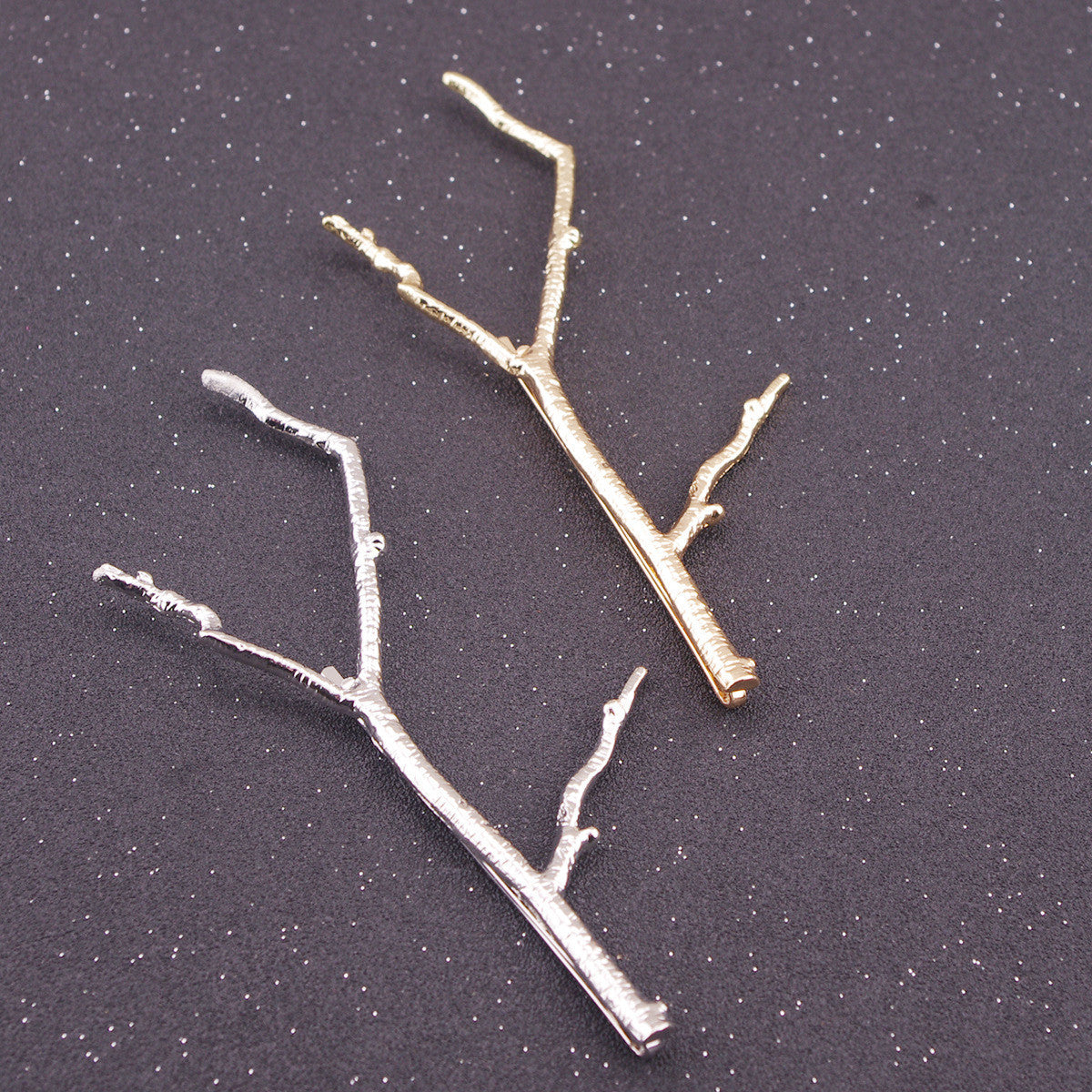 Metal Branch Women's Hair Clips