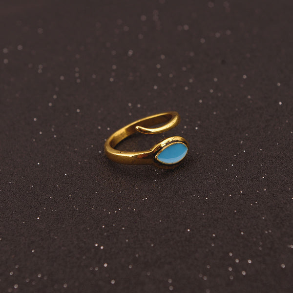 Exaggerated Snake Moon Opening Ring Bracelet