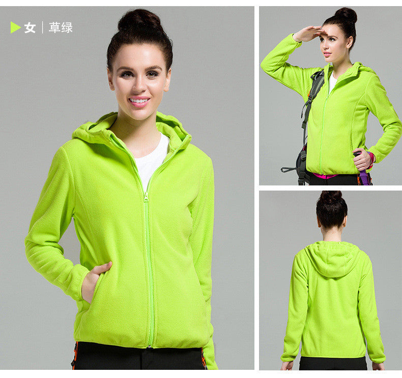 Outdoors Windproof Hooded Pure Color Cardigan Hoodie - May Your Fashion - 9