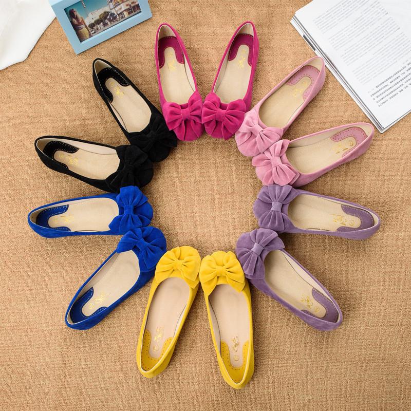 Creative Bowknot Suede Comfortable Flat Shoes Sneaker - MeetYoursFashion - 4