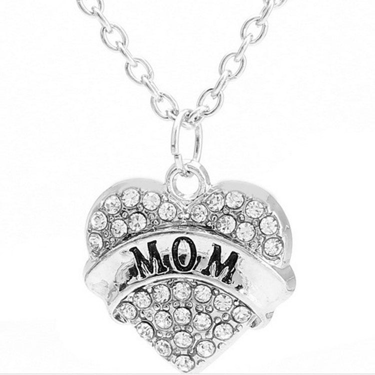 Fashion Female Heart Ms. crystal Affection Pendant Necklace