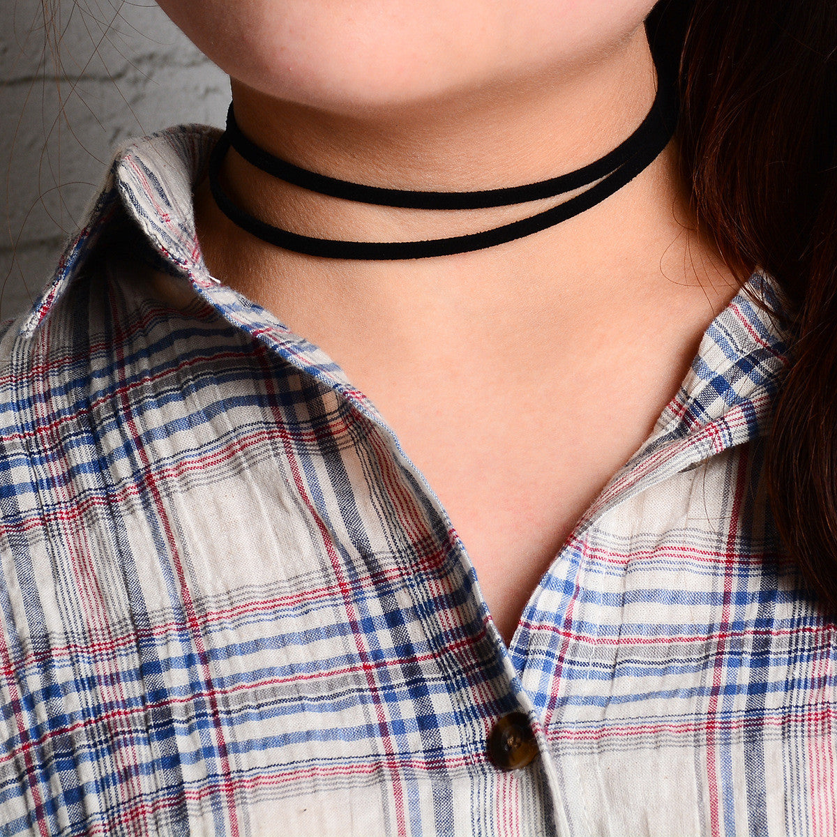Fashion Lint Black Short Necklace