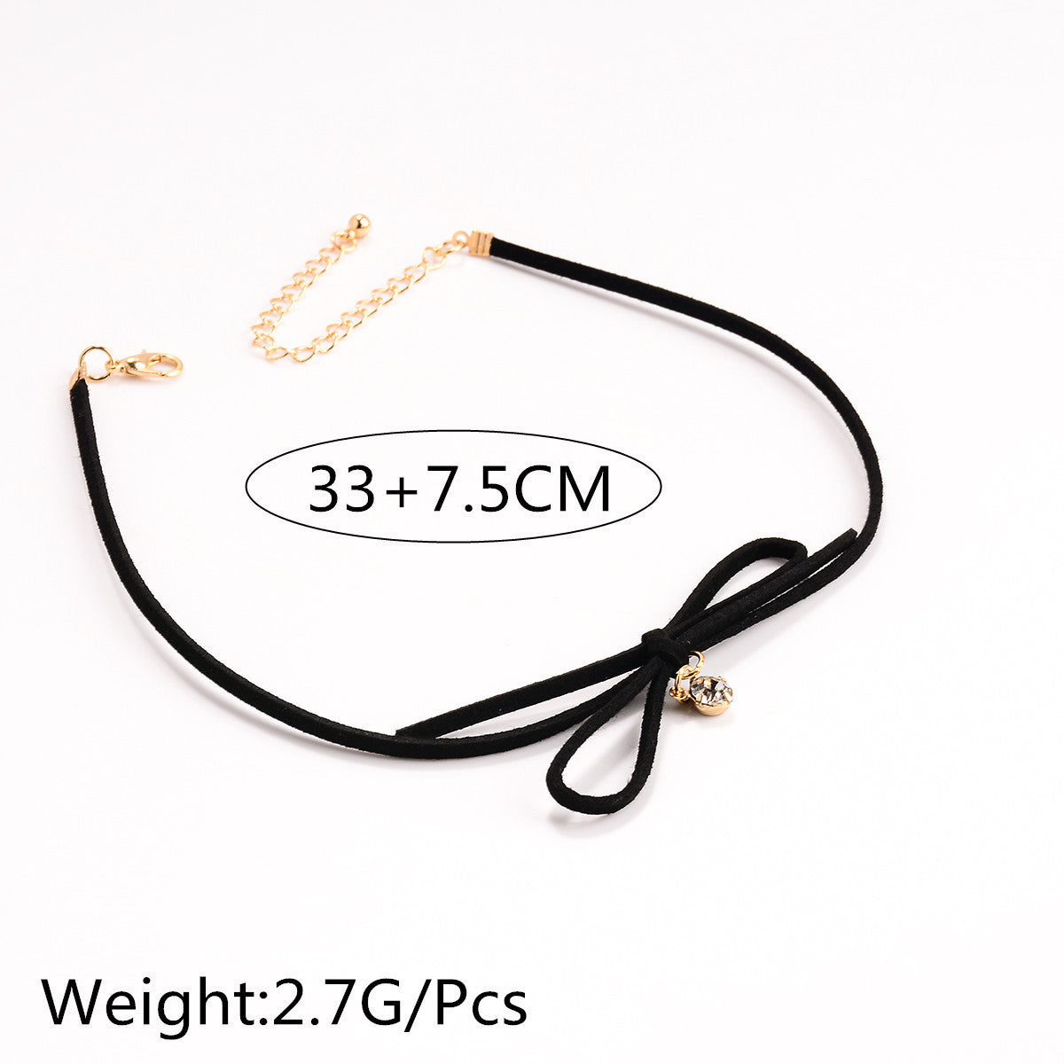 Bowknot Beads Short Choker Necklace