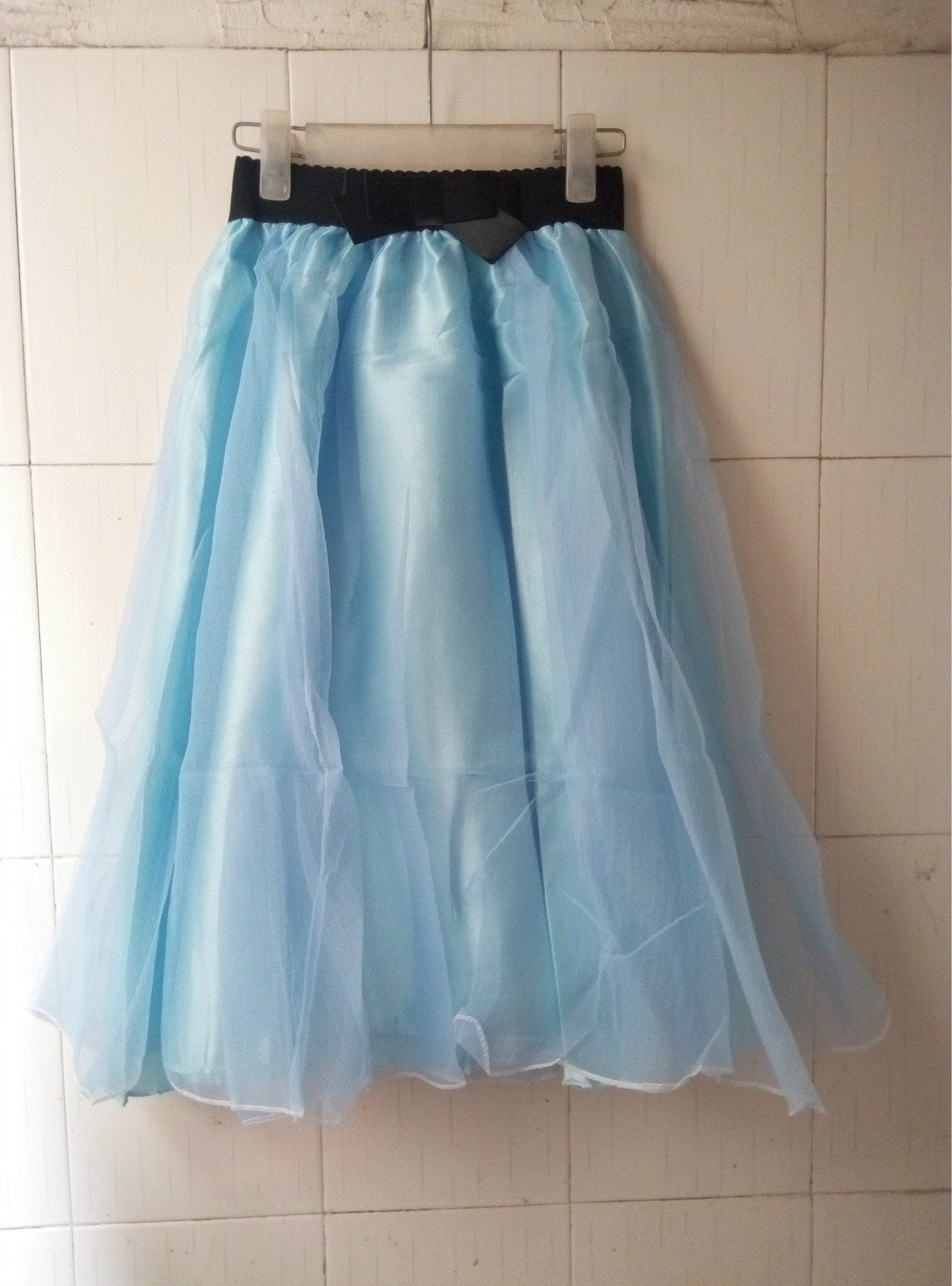 Sweet Bowknot Multi-layer A-line Pleated Tulle Skirt