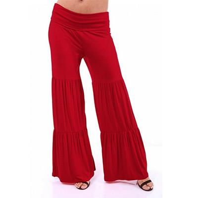 Bohemian Style Low Waist Wide Leg Drape Pants