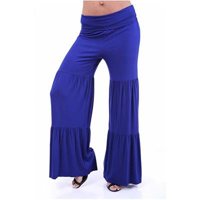 Bohemian Style Low Waist Wide Leg Drape Pants