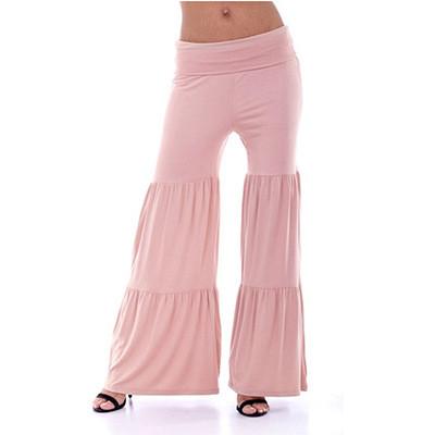 Bohemian Style Low Waist Wide Leg Drape Pants