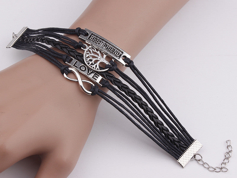 Heart Love DIY Tree Of Life Woven Bracelet