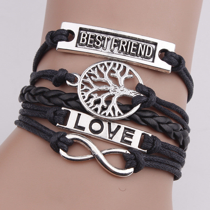 Heart Love DIY Tree Of Life Woven Bracelet