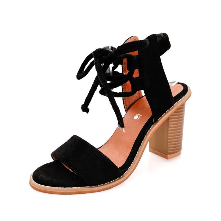 Cross Strap Peep Toe High-Heeled Sandals