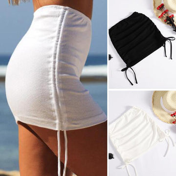 High Waist Beach A-line skirt
