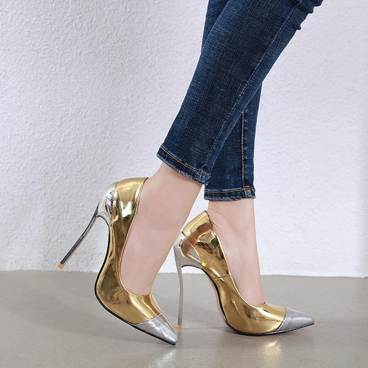 Fashion sexy thin heel women's shoes high heel pointed party shoes