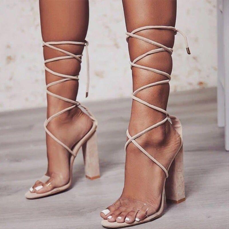 New Ultra High Heel Strap Open Toe Sandals