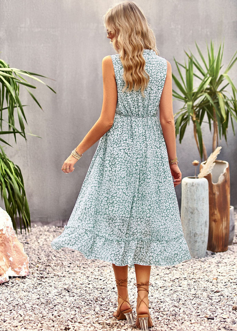 Summer Casual Resort Shirtdress with Chest Opening