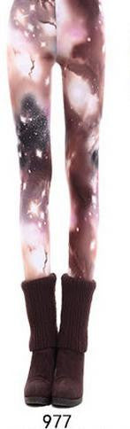 Bodycon Skinny Flower Print Sky Slim Flower Print Sport Leggings