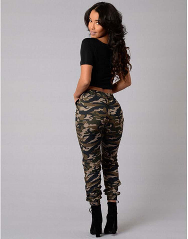 Camouflage 9/10 Elastic Bottoms Draw String Loose Pants
