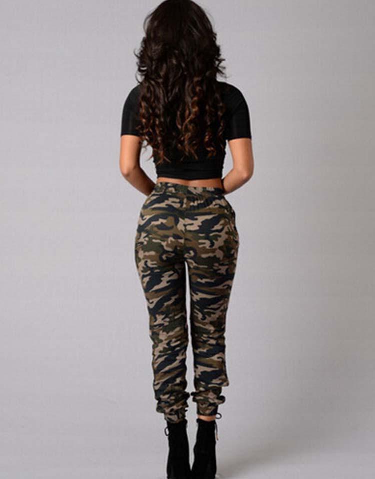 Camouflage 9/10 Elastic Bottoms Draw String Loose Pants