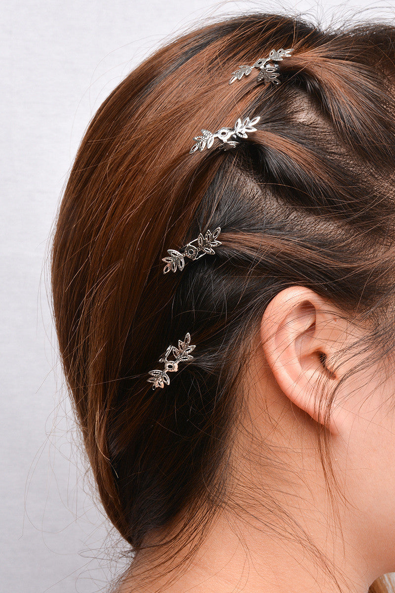 Beautiful Snowflake Lady's Hair Clips
