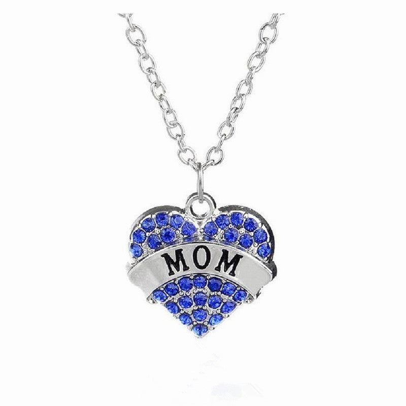 Fashion Female Heart Ms. crystal Affection Pendant Necklace