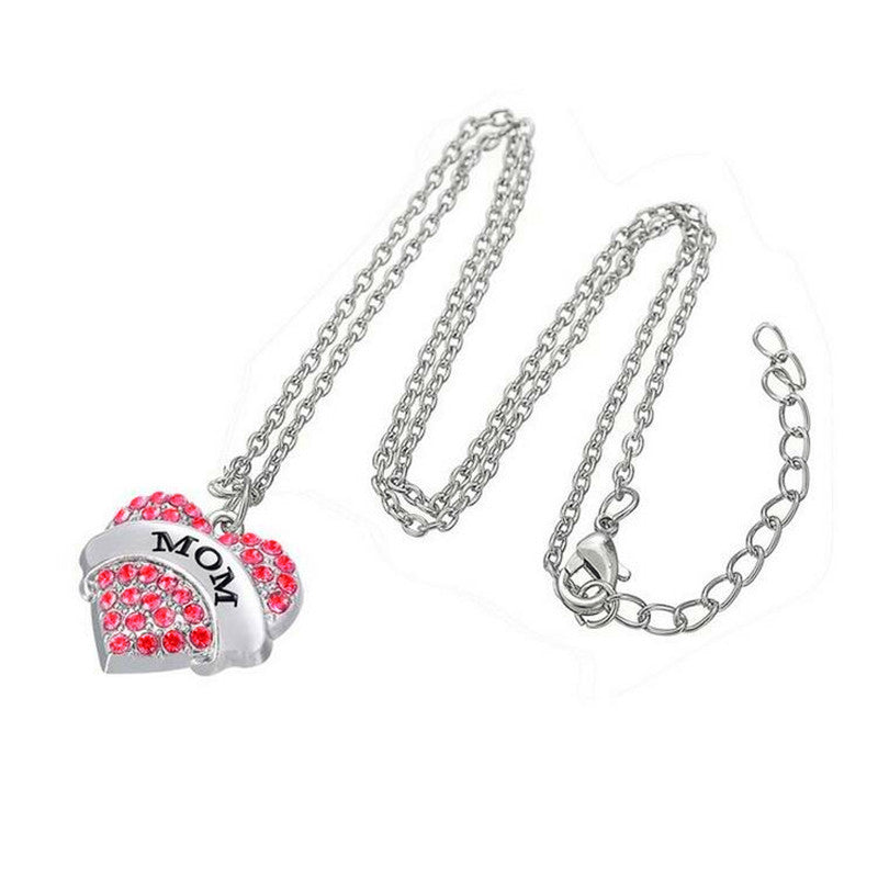 Fashion Female Heart Ms. crystal Affection Pendant Necklace