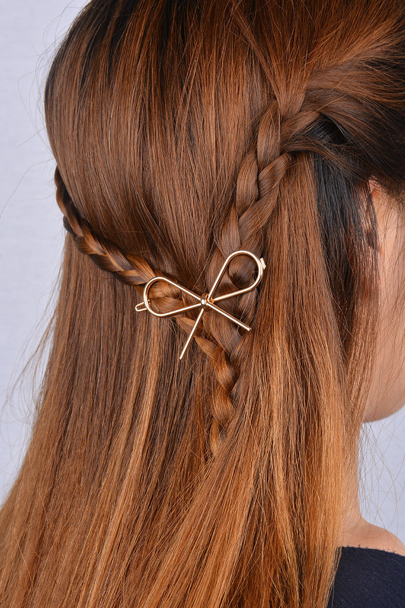 Sweet Hollow Out Bowknot Hairpin